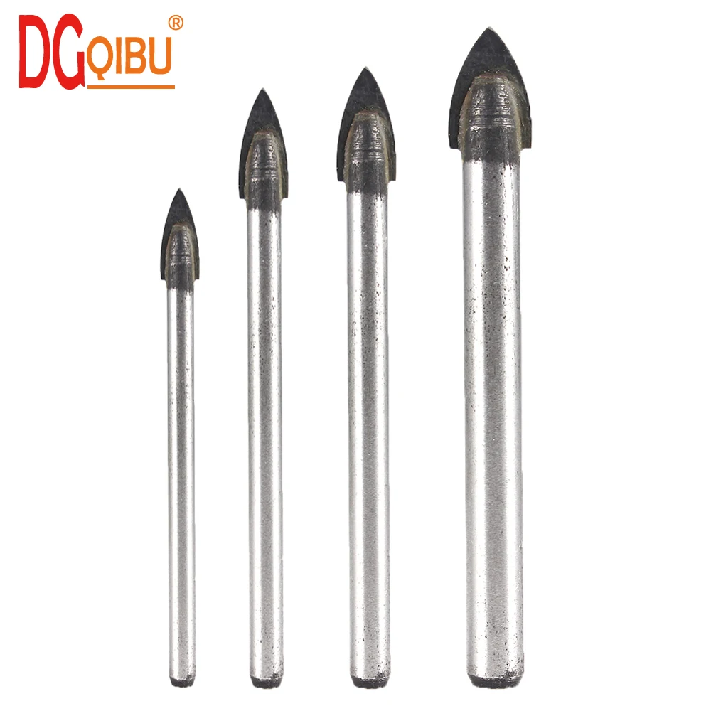 Сверло керамическое с треугольным наконечником 4/6/8/10 мм|center drill|glass drillpower tools |