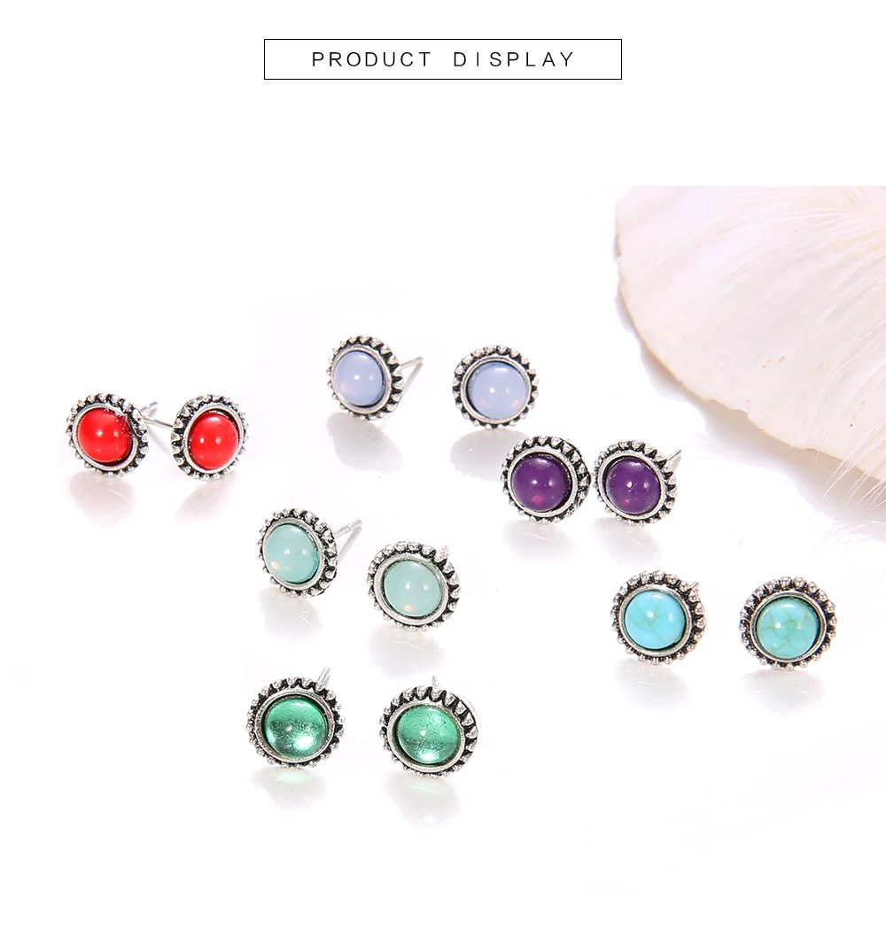 8 пар/компл. Boho слон серьги в виде Луны и звезды для Для женщин Boucle D'oreille ювелирные изделия в богемном стиле сердце Стад Серьги капли Brincos