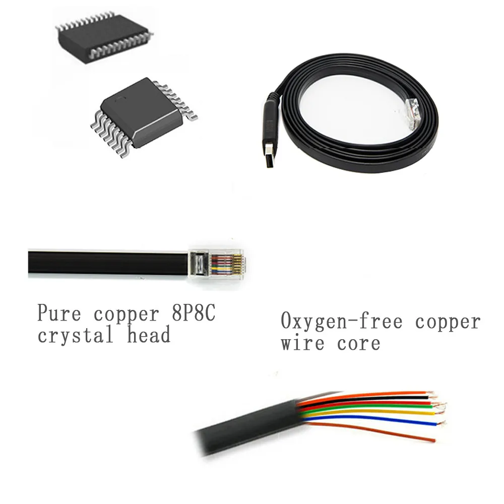 Цифровые кабели HIPERDEAL аудио и видеокабель 45U USB к RJ45 консоль Cisco 6 футов 1 8 метровый
