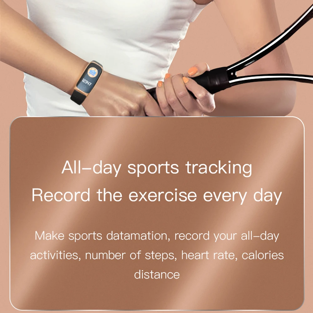 X1 Color Screen Exquisite Smart Bracelet Blood Heart Rate Monitor SmartBand 8 Motor Pattern Wristband IP68 Waterproof B54 | Электроника