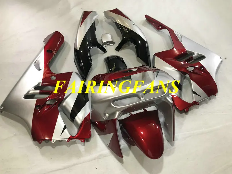 Motorcycle Fairing Body kit for KAWASAKI Ninja ZX9R 94 95 96 97 ZX 9R 1994 1997 ABS Red silver Fairings bodywork+gifts KI01 | Автомобили и