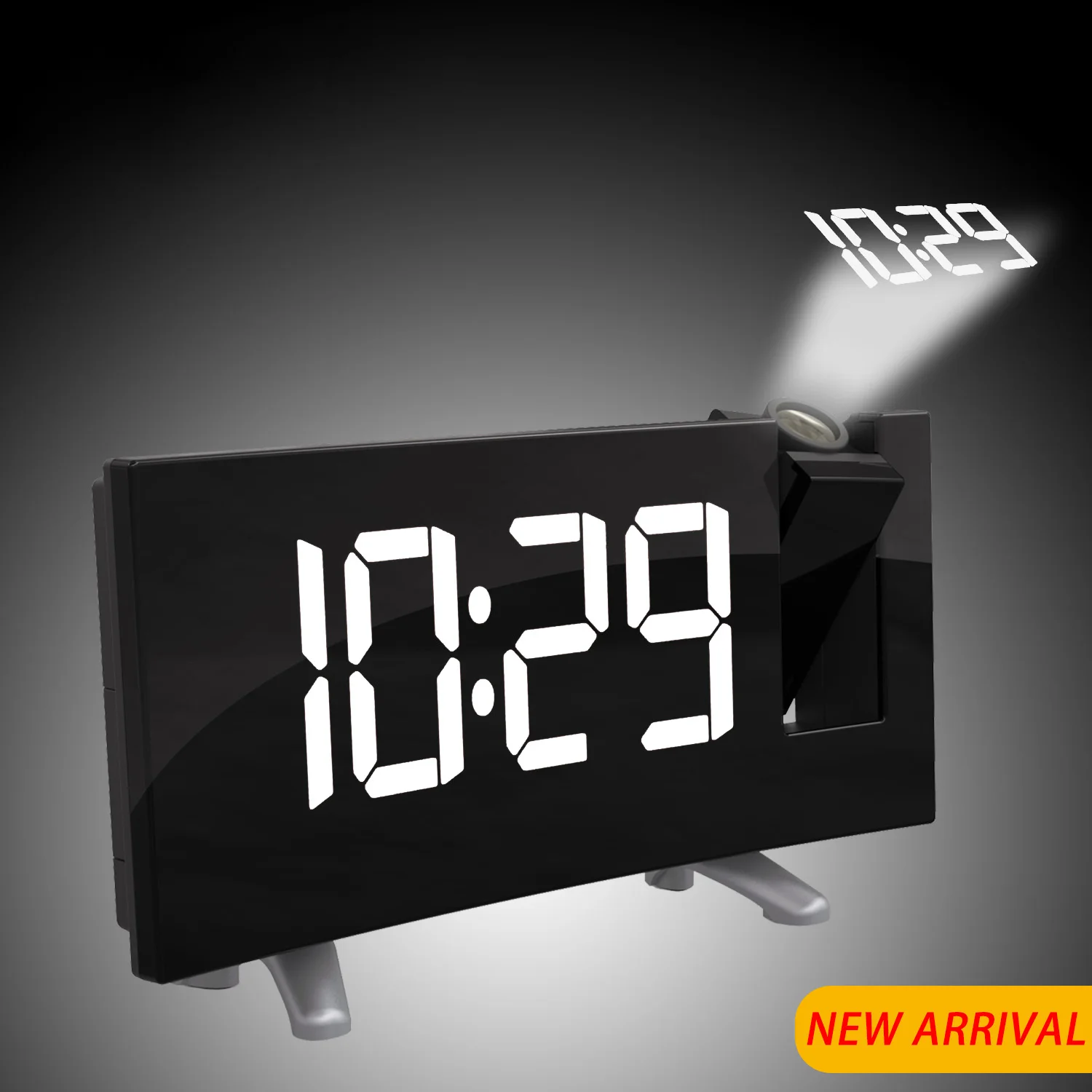 USB кабель для зарядки 180 градусов настольные настенные FM радио часы цифровой радио будильник проекция повтора таймер светодиодный дисплей
