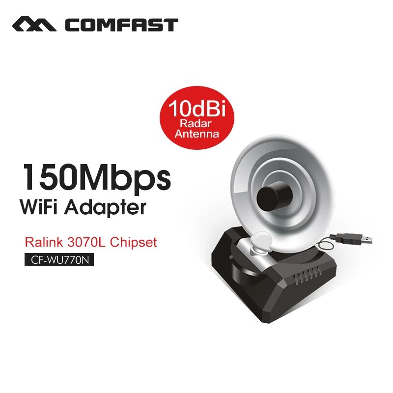 COMFAST Adaptateur Carte Wi Fi PC беспроводной адаптер антенны радар высокой мощности сигнала