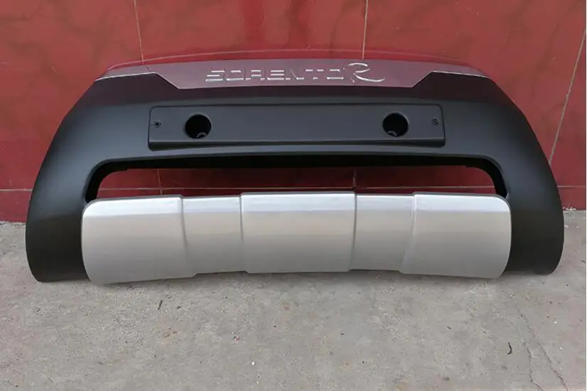 Высокое качество ABS хром краска автомобиля спереди + задние защитные бамперы