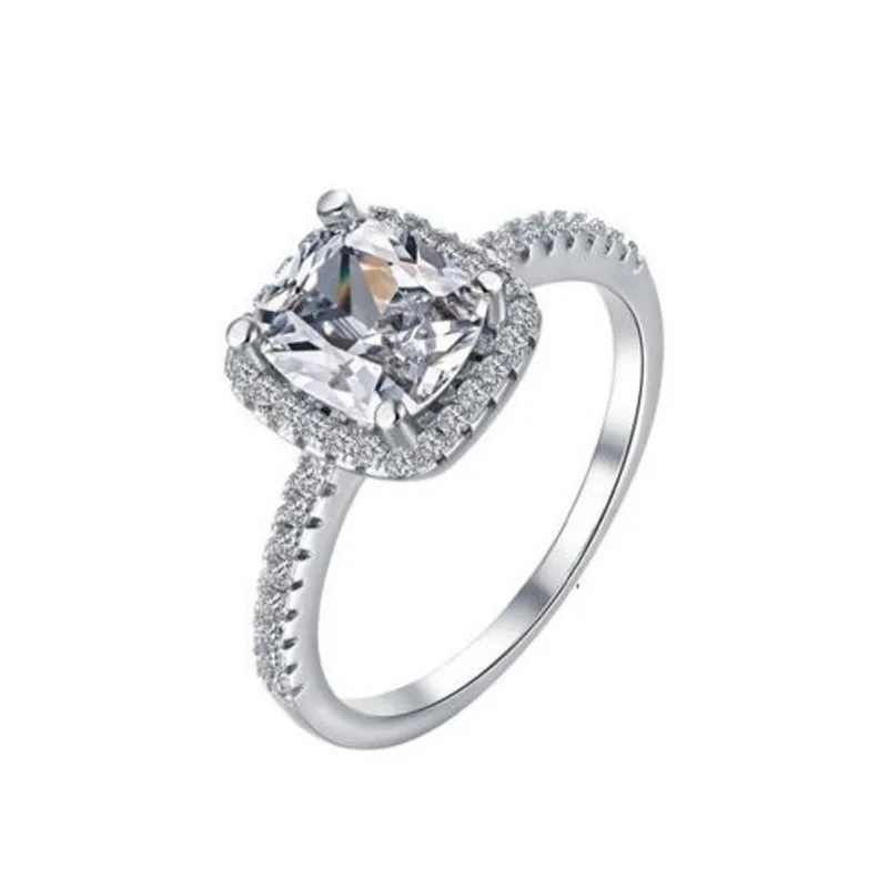 Fashion Rings Show Elegant Temperament Jewelry Womens Girls White Silver Filled Wedding Ring | Украшения и аксессуары