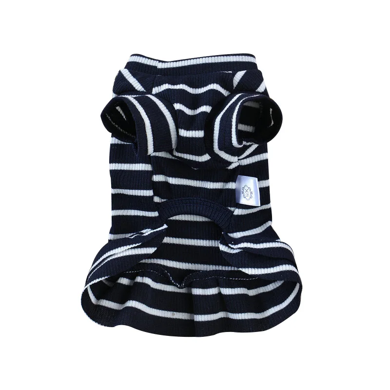 Pawstrip XS XL летняя одежда для собак Chihuahua Yorkie платье маленького щенка полосатая