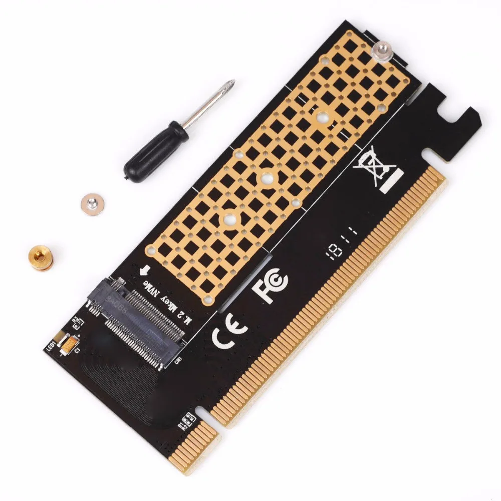 Pro M.2 NVMe SSD NGFF к PCIE 3 0 X16 X4 адаптер M ключ интерфейсная карта полная скорость для Windows
