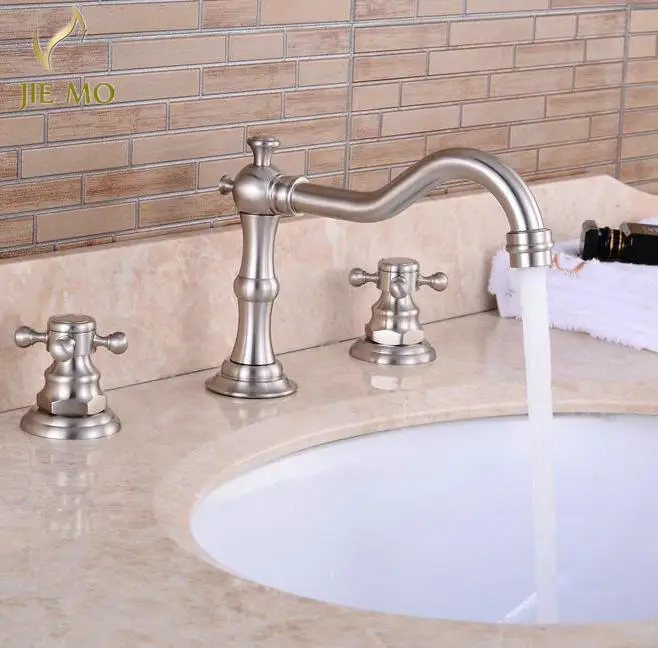 Бесплатная доставка новый дизайн 3 шт. никель матовая отделка твердая латунь