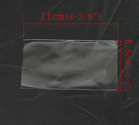 Оптовая продажа 100 прозрачных Opp пластиковых пакетов 11x6.5cm|bag water|bag giftbag skateboard |