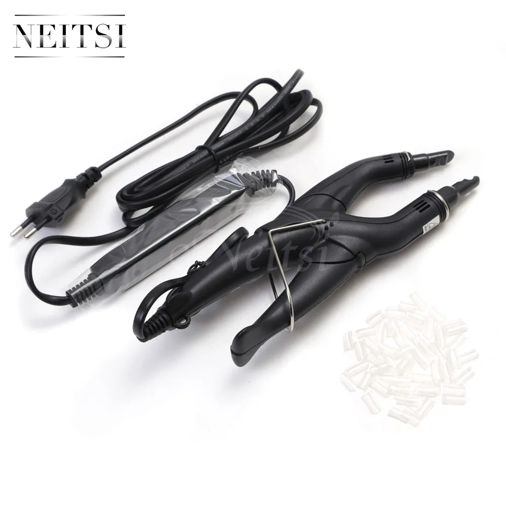 Neitsi 1 шт. евро разъем для волос черный # + 50 Типсы ногтей стандартный набор