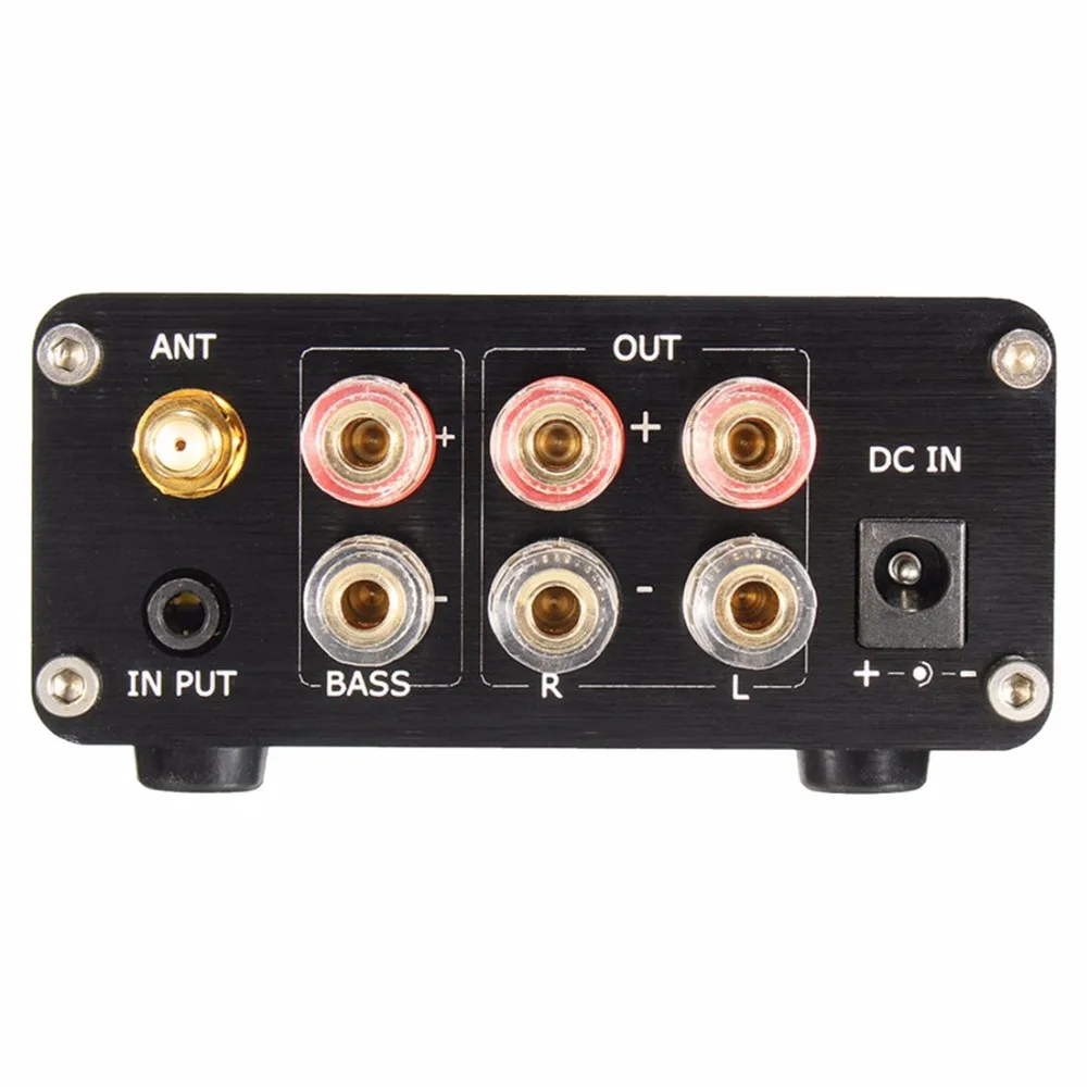 Плата цифрового усилителя TPA3116 Mini 2X50W + 100W 2 1 CRS 4 0 Bluetooth Класс D черный DC18V к