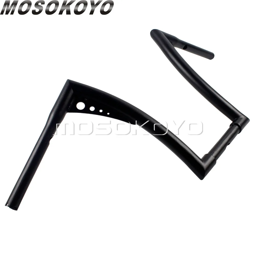 14 &quotRise Black APE вешалка 1-1/4&quot Руль 34 &quotширокий Drag Fat Bar 1&quot для Harley Softail Sportster кафе