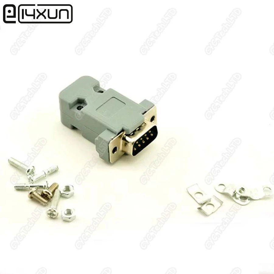 Образец 2 комплекта штекер DB9 с пластиковой крышкой штекеры DB 9P переходник