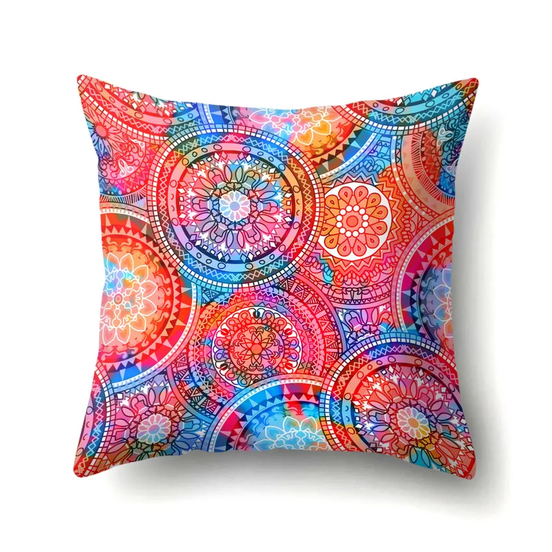 Новая богемная наволочка из полиэстера с рисунком мандалы для дома украшение