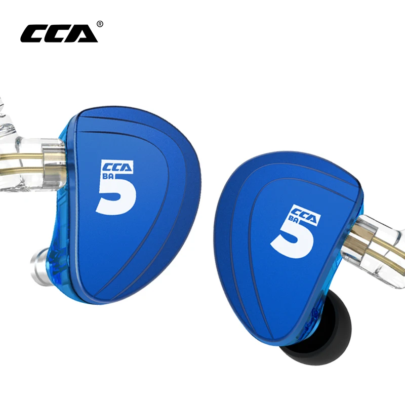 CCA A10 5BA наушники из чистого уравновешенного якоря Drive в ухо Hi Fi монитор с басом C16 C10