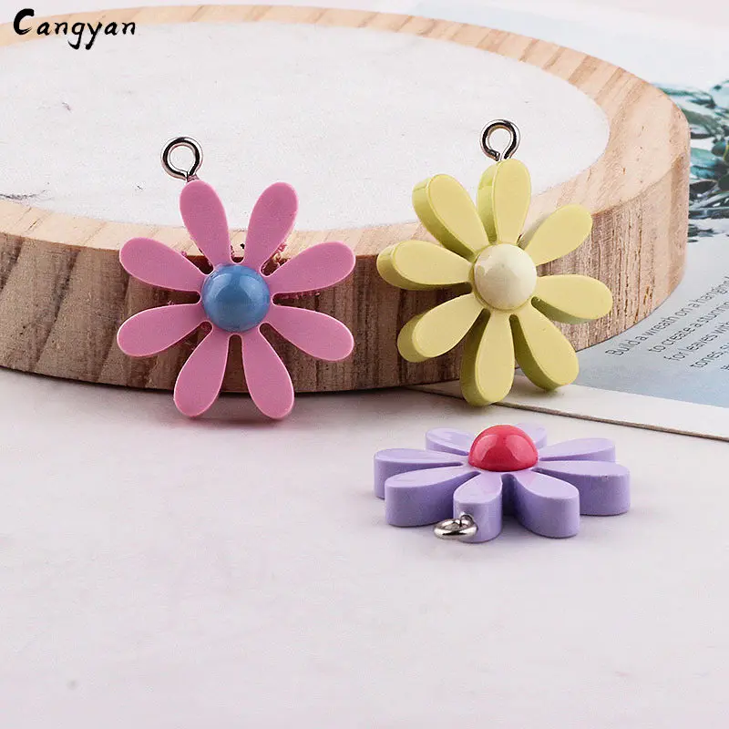 5 шт. 3D моделирование цветков DIY игрушка аксессуары маленькая свежая Смола