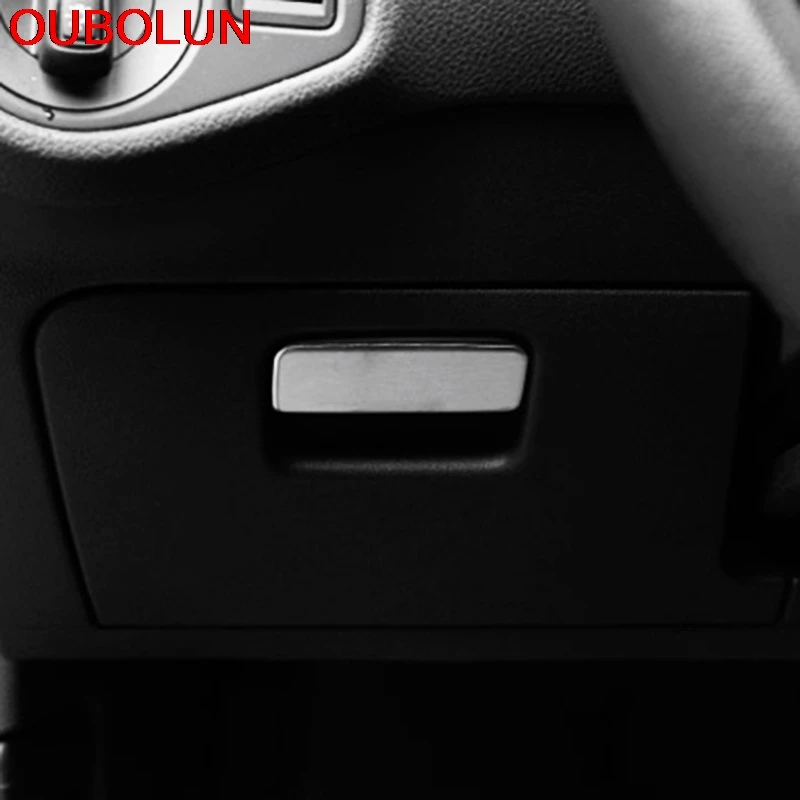 OUBOLUN ABS хромированный Матовый для Volkswagen VW Golf 7 MK7 2013 2014 2015 внутренний передний ящик