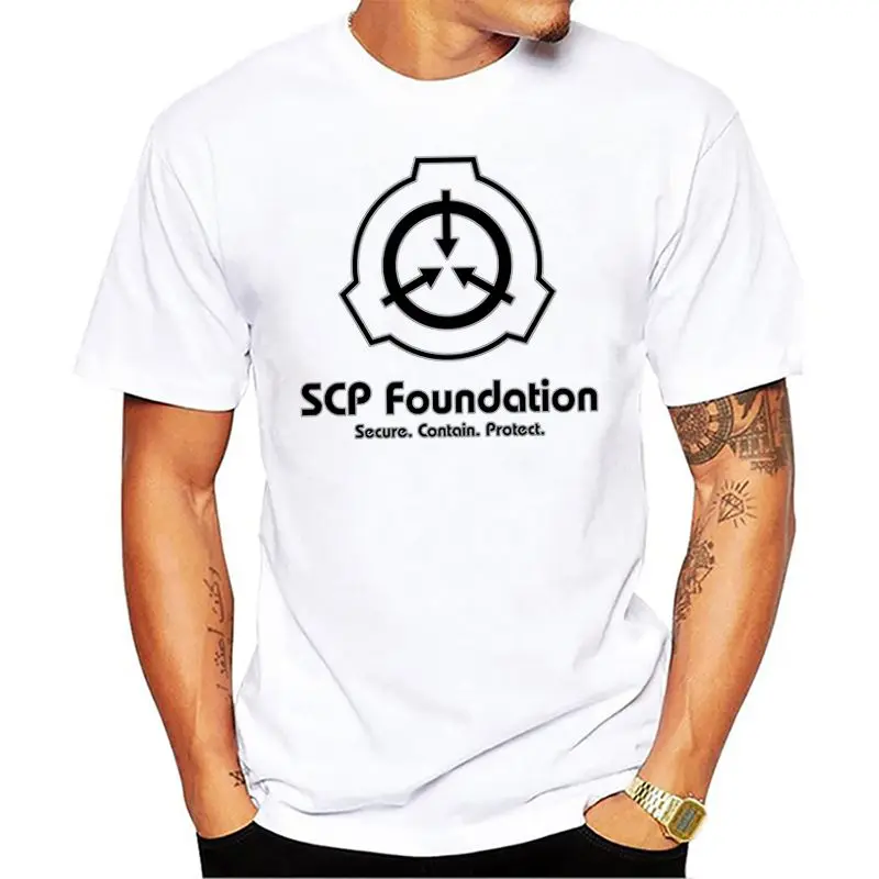 SCP Фонд Творческий Для мужчин футболка 2018 новый короткий рукав с круглым вырезом