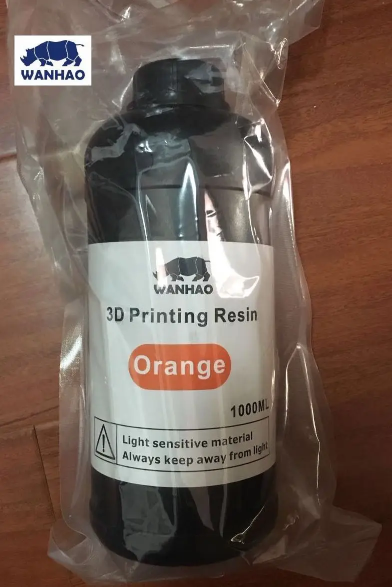 UV 405nm фотополимер для DPL/SLA/LCD принтера | Wanhao Duplicator 7 | Фотополимерная смола для D7 принтера Ванхао-1000 мл | Цвет белый | Безопасная в Россию- гарантия доставки