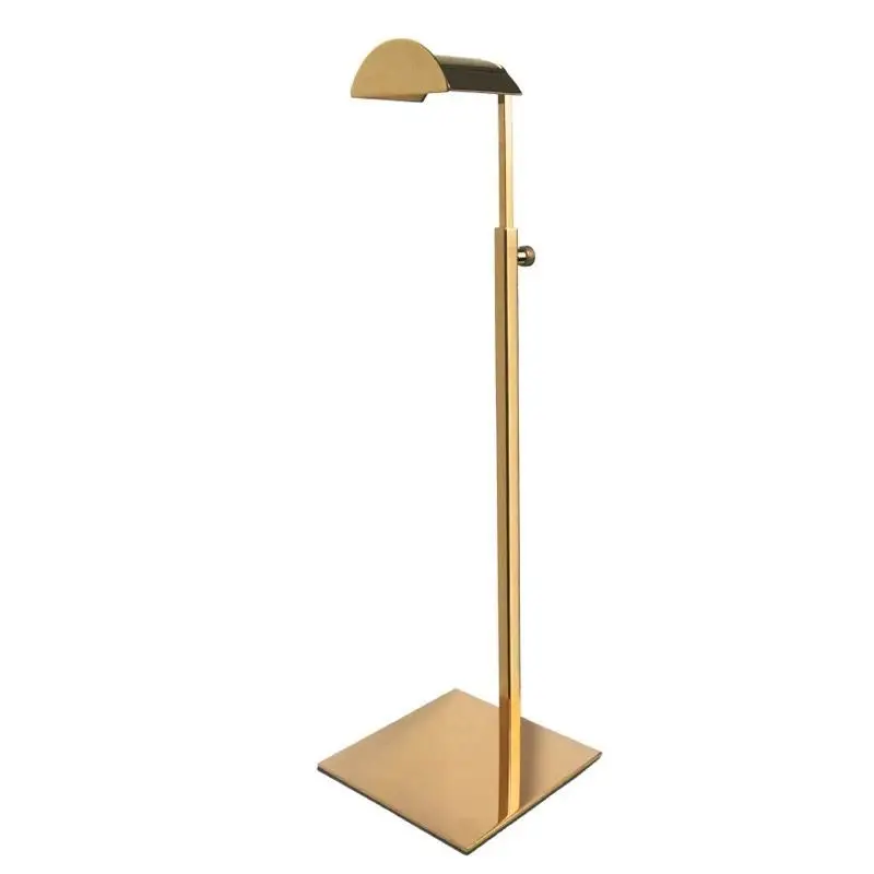 Регулируемая черная металлическая стойка для демонстрации сумок подставка