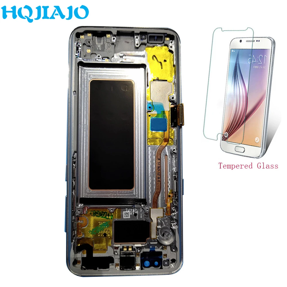 Супер AMOLED ЖК экран для samsung S8 G950 G950F дисплей сенсорный дигитайзер Galaxy с