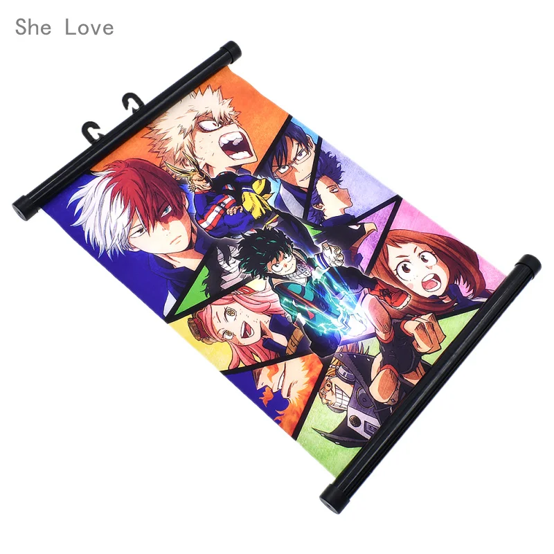 She Love Japan аниме My Hero Academy настенный свиток живопись холст плакат Косплей домашний