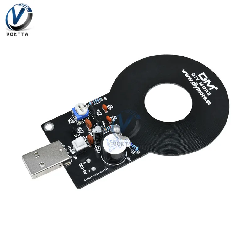DIY Kit модуль металлоискателя DIY электронная часть DC 3 V-5 V 60mm Бесконтактный датчик доска металлоискатель комплект с Чехол для батареи