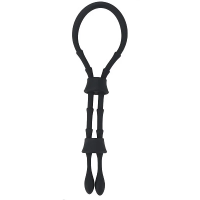 New length 190mm silicone erection penis double cock Ring ball stretcher male delay ejaculation Sex Toy for men | Красота и здоровье