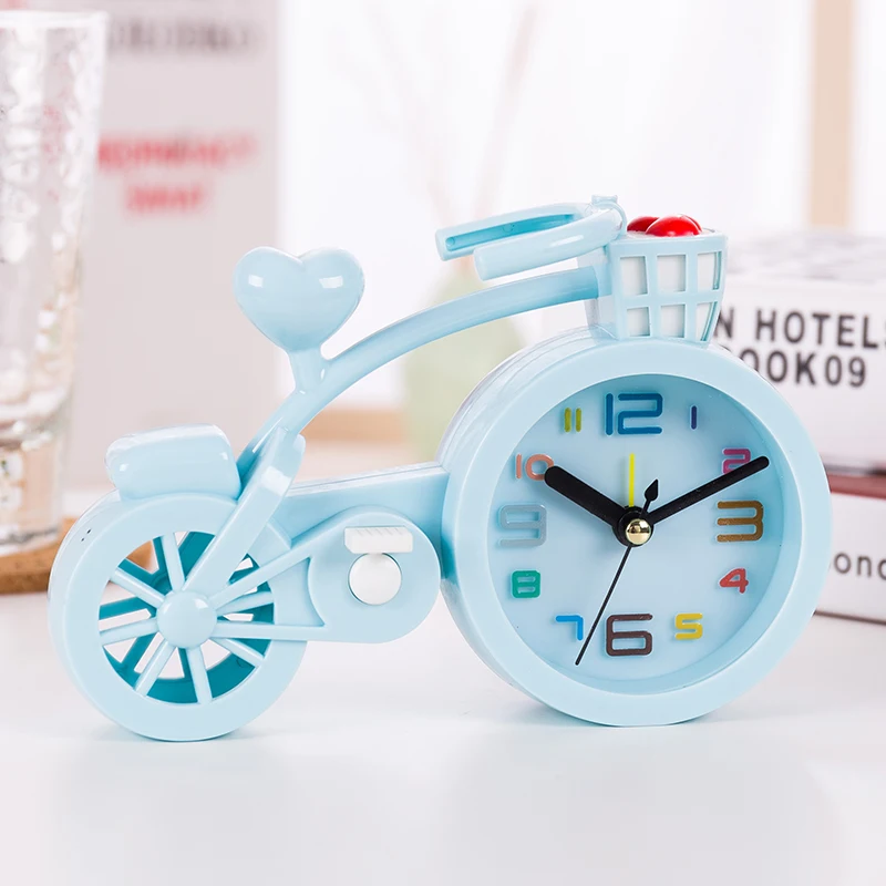 Будильник с милыми мультяшными велосипедными часами креативные личные