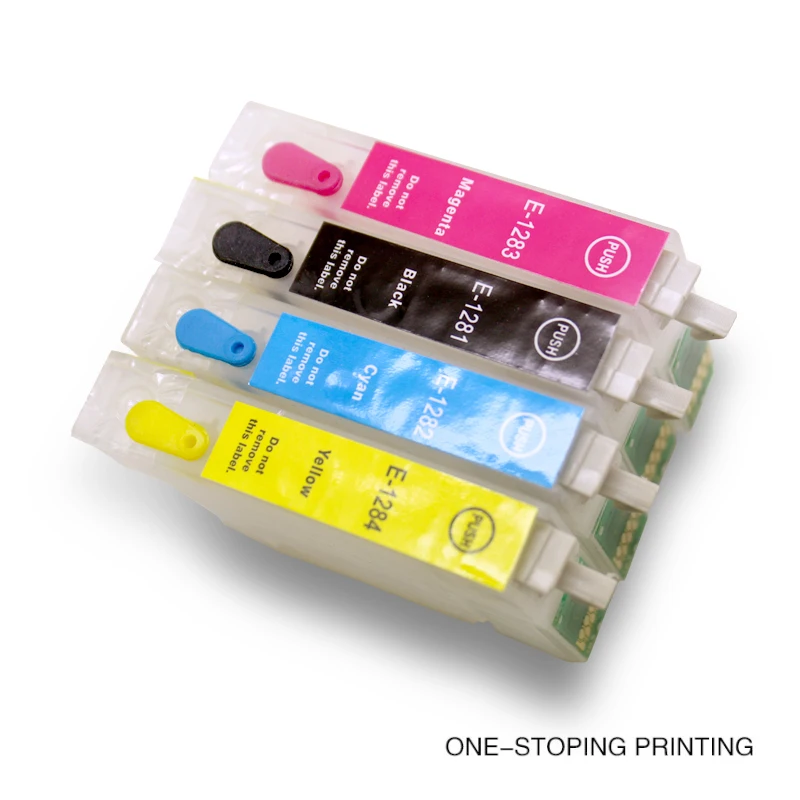 

4PK T1281/2/3/4 пустые многоразовые чернильные картриджи для Epson S22 SX125 SX130 SX420W SX425W SX430W SX435W SX438W SX440W SX445W