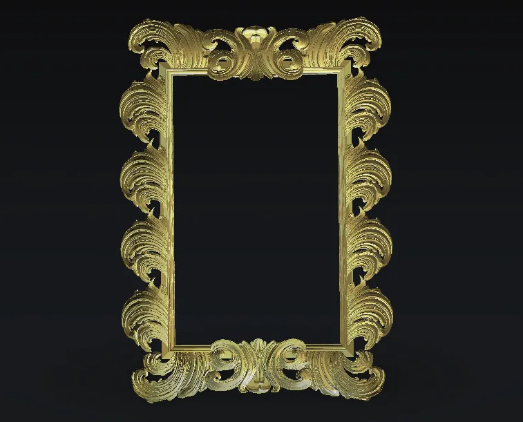 Рамка 3D модель в формате STL ЧПУ резьба гравировка рельефный маршрутизатор Artcam Aspire