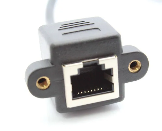 1 м 3 28 фута RJ-45 RJ45 Cat5 папа к женскому M/F LAN Ethernet Сетевой удлинитель шнур винт замок