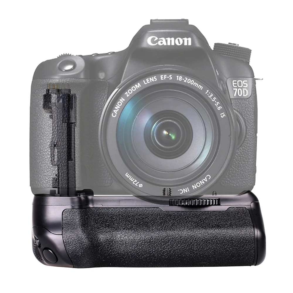 SAMTIAN Вертикальная Батарейная ручка держатель для Canon EOS 70D 80D DSLR камера Замена BG-E14 работать с LP-E6 батарея