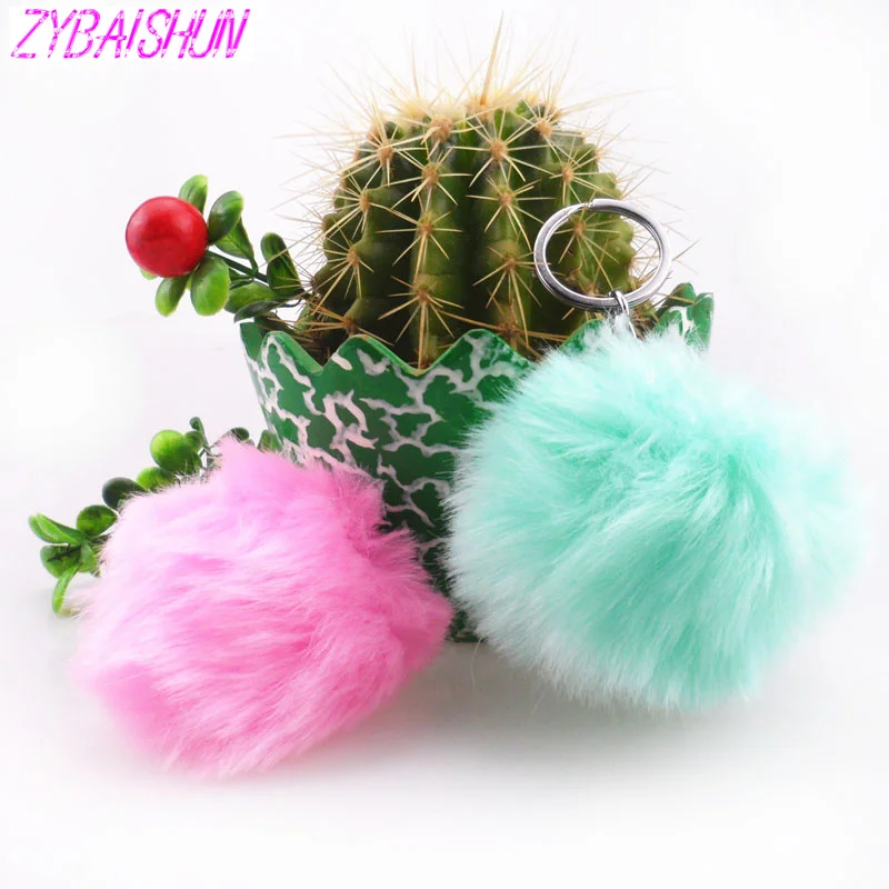 2018 простая плюшевая игрушка мяч помпон имитация кролика плюшевый брелок для Kia Rio