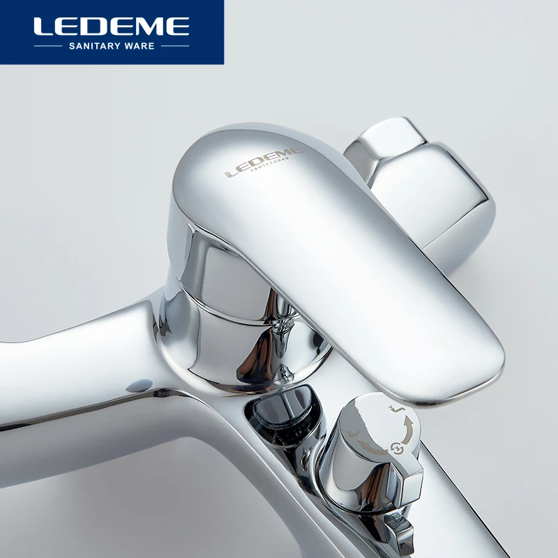 LEDEME Смеситель для ванны с коротким изливом. латунь Цвет: хром L3251|bath shower faucet|faucet