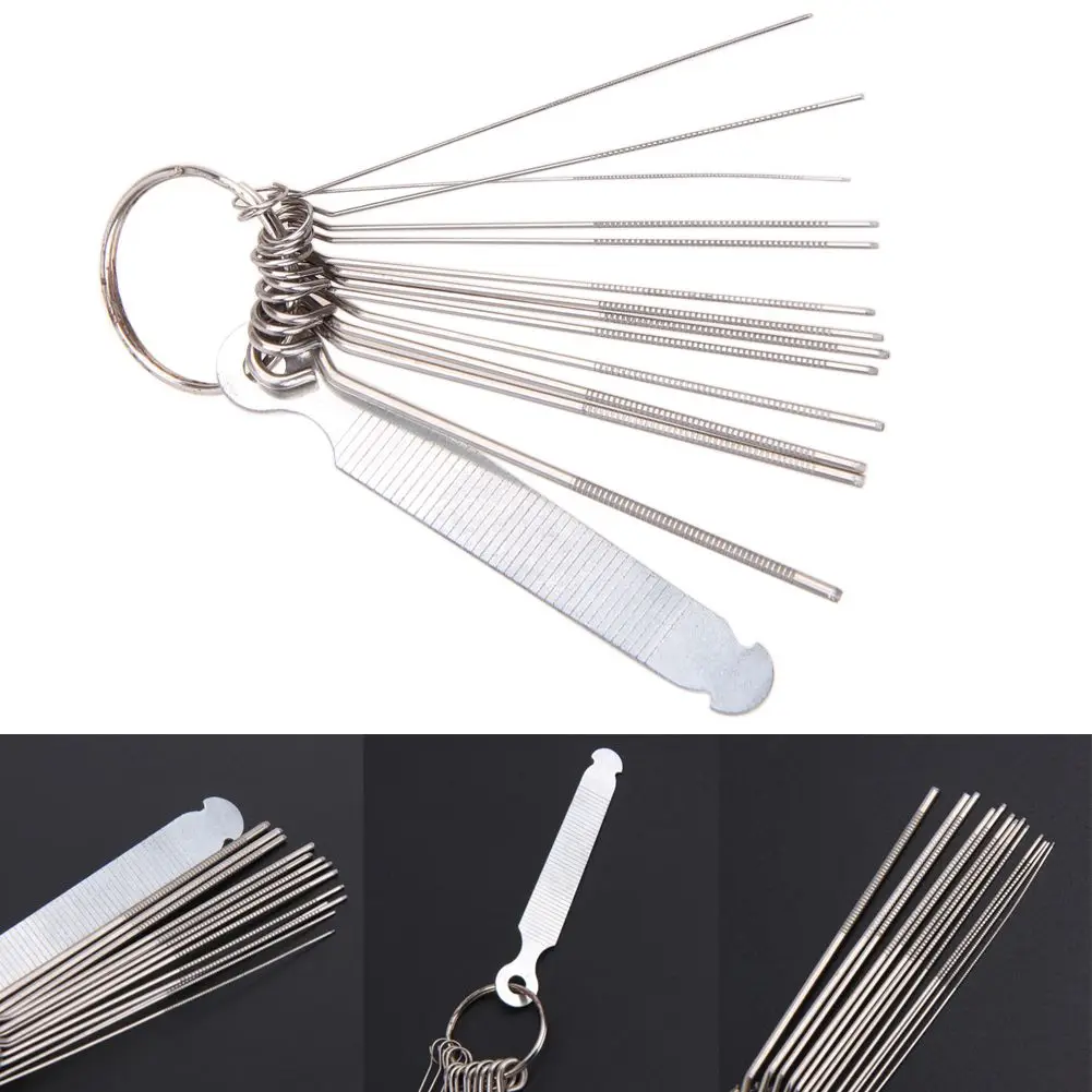HOT-Guitar Nut Slotting Bridge Pin Hole Slot File Kit Saw Rods Filing Set Luthier | Спорт и развлечения