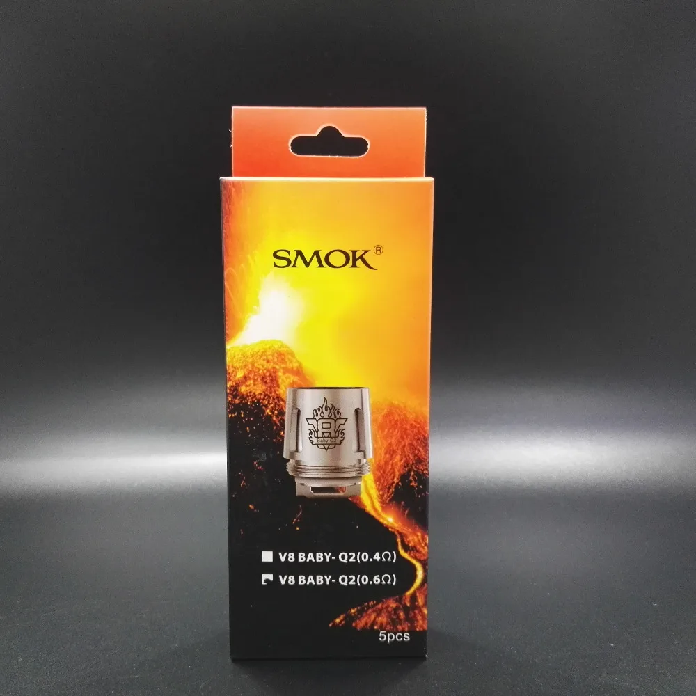 5 шт/л Оригинал SMOK катушки TFV8 маленьких Q2 двойной E испаритель для электронных