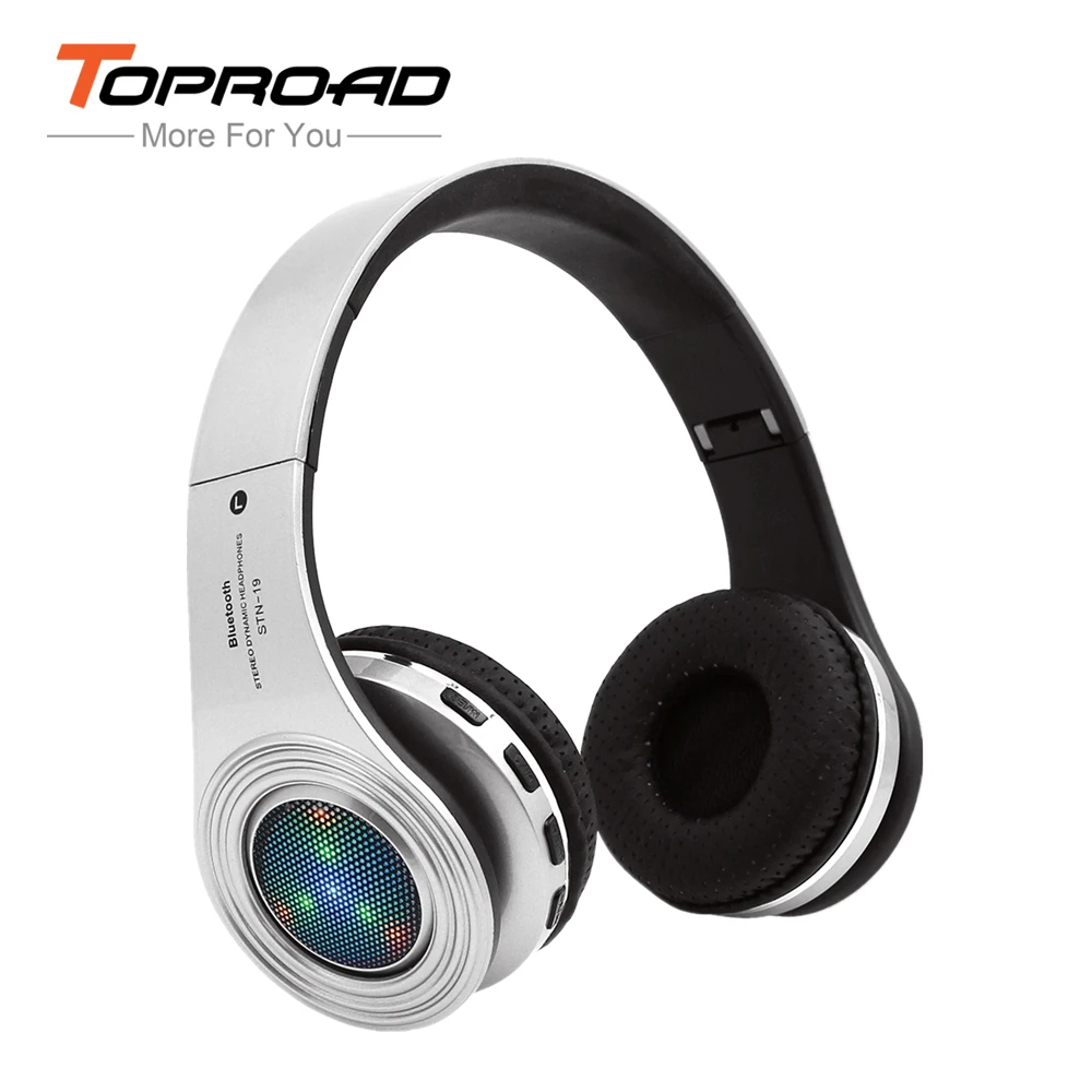 TOPROAD STN 19 Bluetooth наушники беспроводной стерео с микрофоном Поддержка светодио дный
