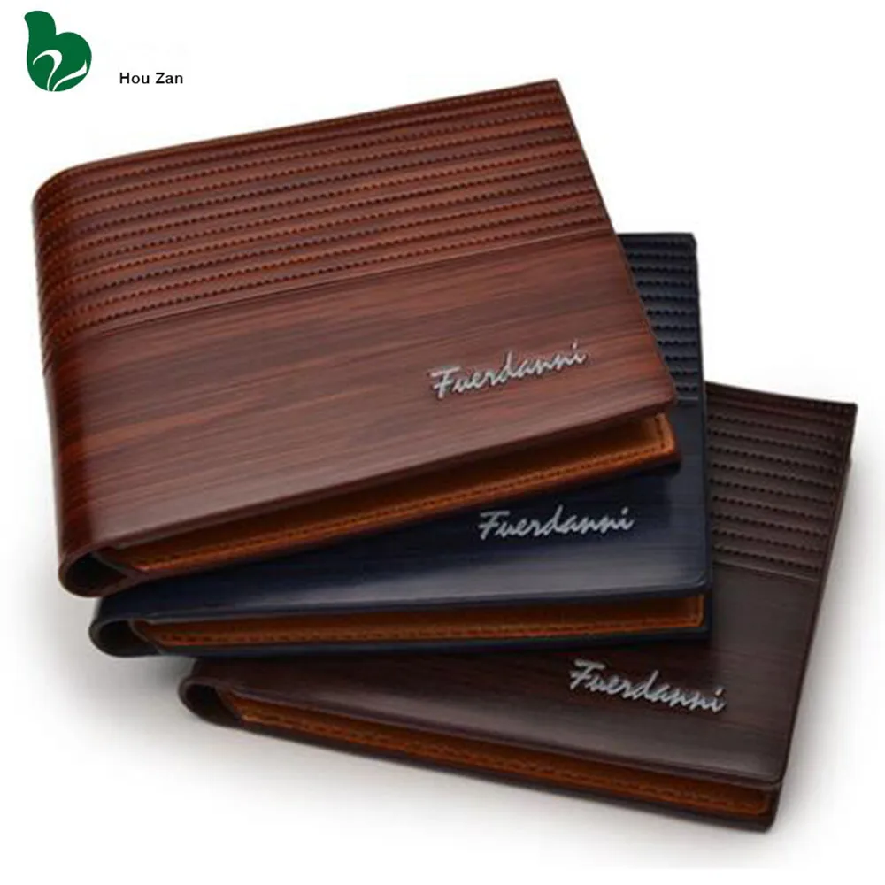 Мужской кошелек дизайнерский Известный люксовый бренд короткие кожаные