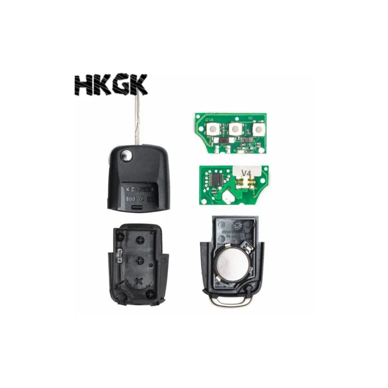Дистанционный ключ с 3 кнопками 433 МГц ID48 чип для VOLKSWAGEN VW PASSAT B5 B6 Skoda Tiguan Touran GOLF JETTA POLO