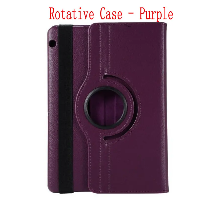 rotative-purple Роскошный умный чехол, защитный для huawei MediaPad T3 AGS-L09 AGS-L03, 9,6 дюймов, кожаный чехол для планшета Honor Play Pad 2 9,6 - Цвет: rotative-purple