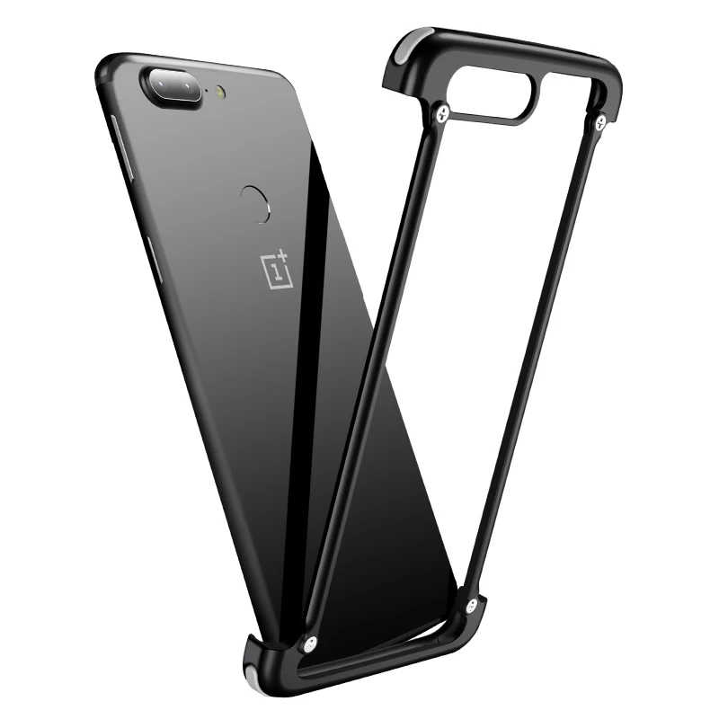 Металлический чехол с подушкой безопасности для Oneplus 7 6T чехол персональный 7pro чехол с подушкой безопасности металлический бампер чехол для Oneplus 7 Чехол - Цвет: Black