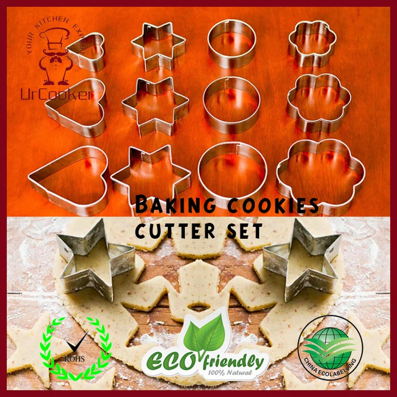 12 шт из нержавеющей стали торт печенья резак новый год DIY бисквитная форма Декор