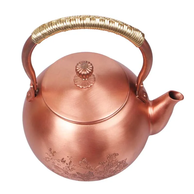 Китайский медный чайник ручной работы в старом стиле для заваривания здоровый