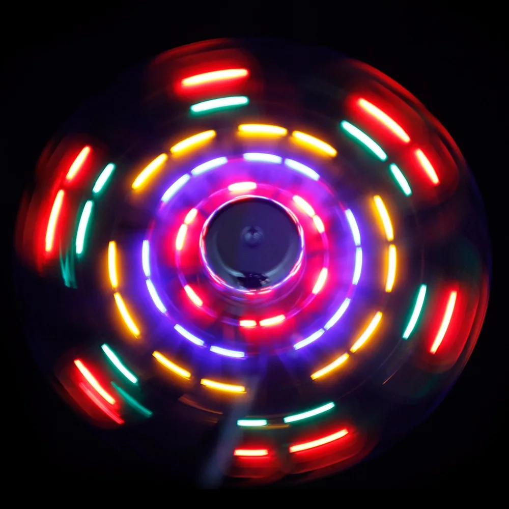 Вспышка USB светодиодный вентилятор гибкий мягкий клинок цветной светильник