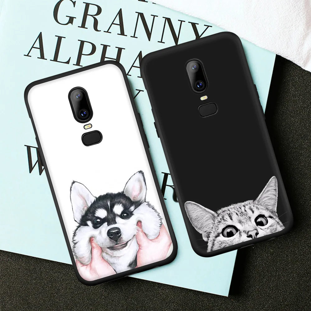 Окрашенный Мягкий ТПУ силиконовый чехол для телефона Oneplus 6 5 5T ультра тонкий One plus