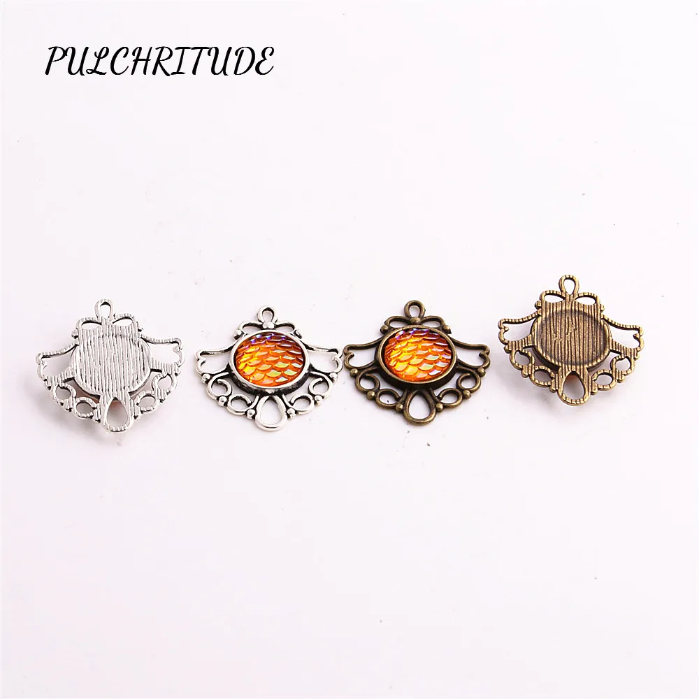 PULCHRITUDE металлические двухцветные 10 шт. пустотелые очаровательные модные