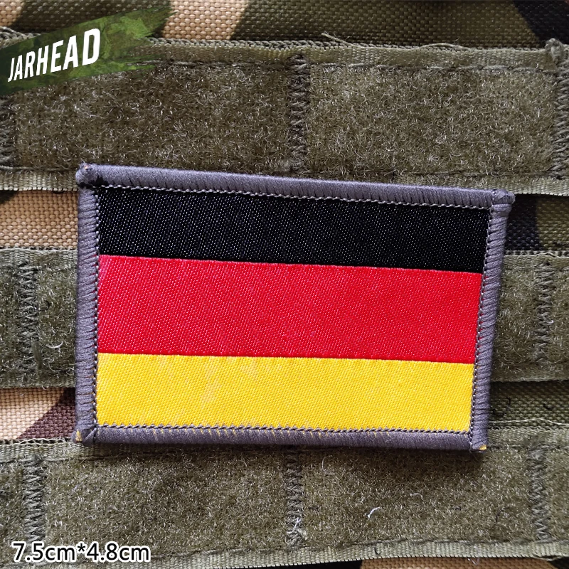 Флаг Германии Военная Вышивка Патчи на липучке повязка Тактический значок