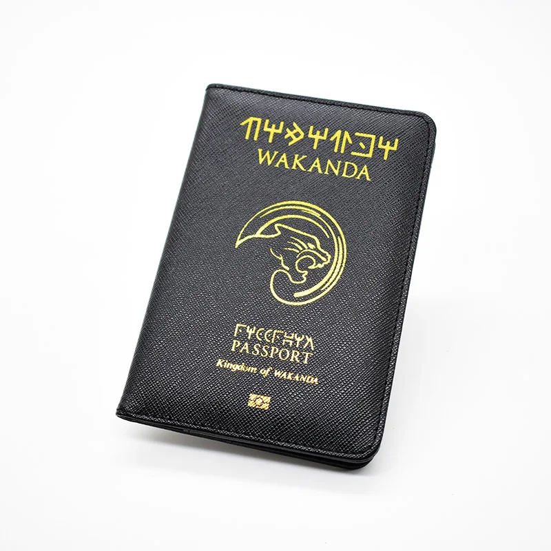 DIKEDAKU Wakanda Обложка для паспорта унисекс Rfid высокое качество из искусственной кожи держатель для паспорта Hogwarts Asgard чехол для паспорта Кошельки