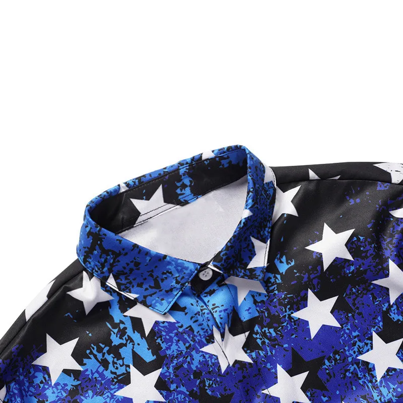 Модная Повседневная свободная Мужская рубашка с длинным рукавом в британском